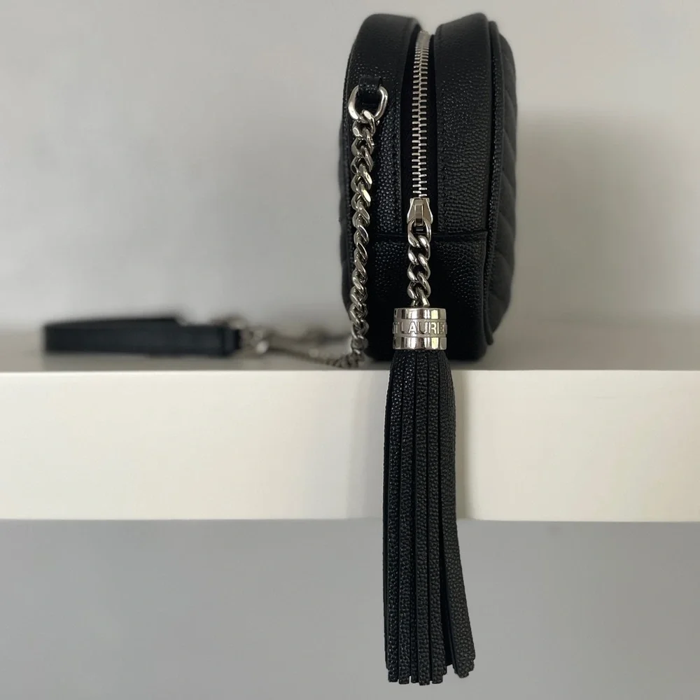 Saint Laurent mini Lou black with silver hardware - Picture 5 of 16